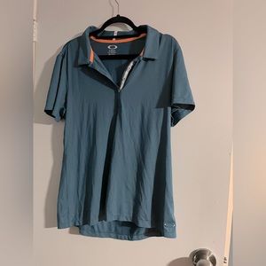 Oakley Women’s Aqua Golf Shirt Size XL